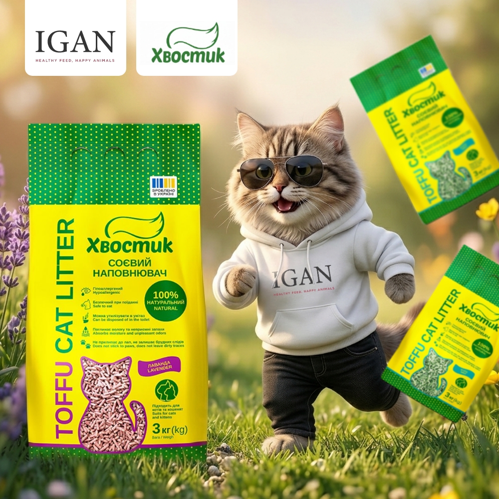 Наполнитель Hvostik Tofu с лавандой